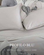 Blumarine - Profilo Blu - Duvet cover set for double bed,  fitted bottom sheet 250x200 cm