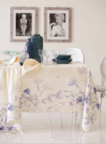 Blumarine - Iris Tablecloth - Tablecloth screen printing 10/12 seats 170x270 cm - Image 2