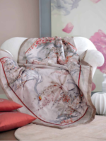 Blumarine – Glicine Caldo Pareo - Quilted throw blanket “screen printing” 135x185 cm - Image 2