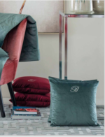 Blumarine - Blu Velvet - Cushion with crystals 42x42 cm