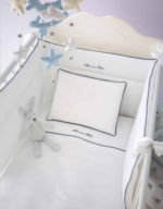 Blumarine - Baby Blu - Set 5 pcs for baby bed (duvet cover, duvet removable, pillow case, bumper - Image 2