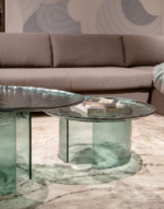 Tonin Casa - coffee tables Atollo 73 x 73 x H.44cm and 98 x 66 x H.31cm - Image 2