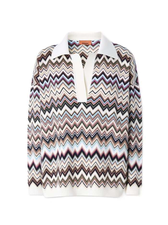 Missoni - LONG SLEEVE POLO NECK — изображение 5